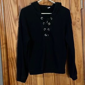 Shirt/hoodie, black, will fit small and medium